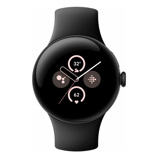 Умные часы Google Pixel Watch 2 Matte Black Aluminum Case / Obsidian Active Band Черные